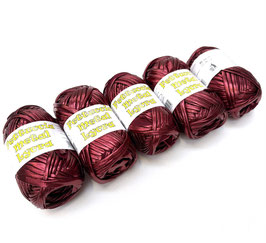 FC - FETTUCCIA METAL LYCRA-MAS / 19 BORDEAUX