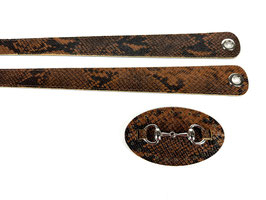 KPC / BASIC STAFFA A SPALLA - COGNAC SNAKE