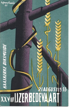 Postkaart '28e Ijzerbedevaart' - 1955