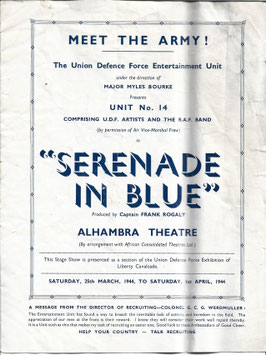 Programmafolder 'Serenade in Blue' - 1944