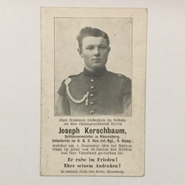 Doodsprentje 'Joseph Kerschbaum'