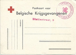 Postkaart voor Belgische Krijgsgevangenen