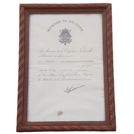 Oorkonde - Medaille van de gewapende weerstand 1940-1945 - 1948