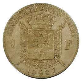 België - Leopold II -  1 franc - 1887
