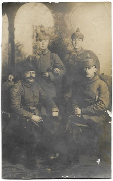 Groepsfoto Duitse soldaten - 1915