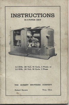 Instructions M-5 Power Unit