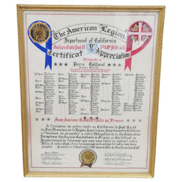 Herinneringskader 'The American Legion' - 1980