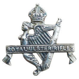 British Army Royal Ulster Rifles Cap Badge