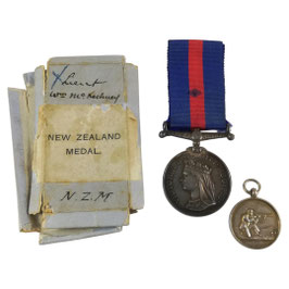 Vereningd Koninkrijk - New Zealand Wars Medal 1861-1866 & Special Constabulary shooting Medal