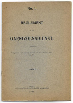 Nederlands leger - Reglement op den garnizoensdienst