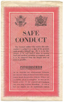 Geallieerd pamflet 'Passierschein'