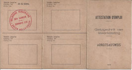 Generale Bank - 'Arbeitsausweis' - 1944