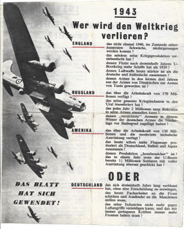 Geallieerd pamfelt - '1943 - Wer wird den Weltkrieg verlieren?'