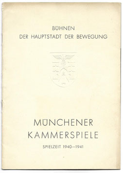 Programmaboekje - Münchener Kammerspiele - 1940