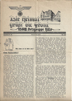 Die Heimat grüsst die Front - NSDAP Ortgruppe Hüls - 1944