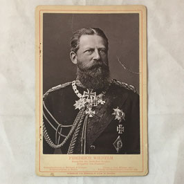 Portrait of 'Kaiser Friedrich' on cardboard