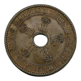 Kongo-Vrijstaat - Leopold II - 5 Ces - 1894