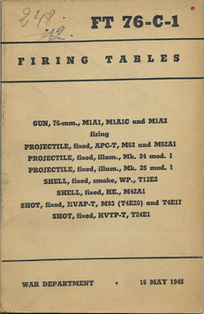 Firing Tables - 1945