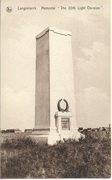 Langemarck - Memorial 'The 20th Light Division'