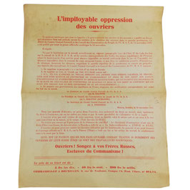 Belgisch anti-communistisch pamflet 'L'impitoyable oppression des ouvriers'