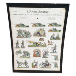 L'Artiste Amateur - sjablonen Duitse soldaten/spelfiguren