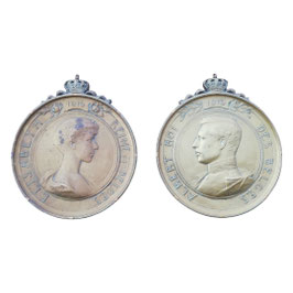 Portretten Koning Albert I / Koningin Elisabeth - 1916