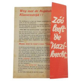 Duits pamflet 'Zoo leeft de 'Nazi-knecht'