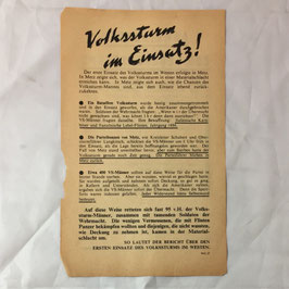 Allied leaflet targeting the 'Volkssturm'