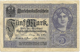 Duitsland - Darlehenskassenschein - Fünf Mark - 1917