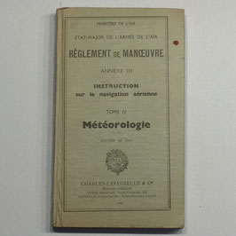 French instruction manual about aerial navigation - meteorology