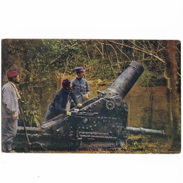 Heavy french mortar for shelling german positions