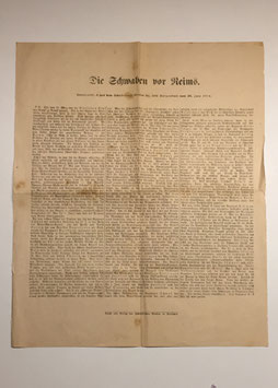 Special edition 'Die Schwaben vor Reims' 28.06.1918