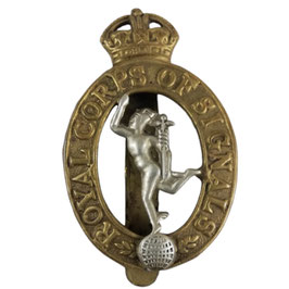 British Army - Royal Corps of Signals Cap Badge