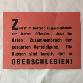 Allied leaflet 'Nur der Kriegsgefangene...'