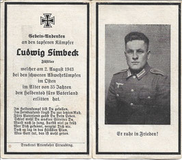 Doodsprentje van 'Ludwig Simbeck'