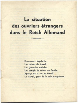 La situation des ouvriers étrangers dans le Reich Allemand