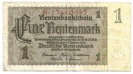 Duitsland - Rentenbankschein - Eine Reichsmark - 1937