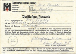 DRK - 'Vorläufiger Ausweis'
