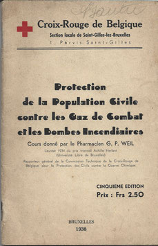 Protection de la Population Civile contre les Gaz de Combat et les Bombes Incendiaires - 1938