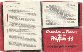 Geallieerd pamflet - Gedanken des Führers über die Waffen-SS