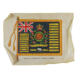 British Army - Royal Dublin Fusiliers - zijdevlagje