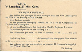 VNV 5e Landdag - oproep deelname