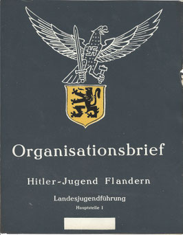 Affiche - 'Organisationsbrief Hitler-Jugend Flandern'