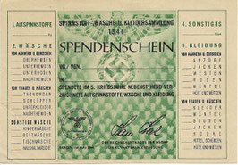 Donatiebewijs - 'Spendenschein' - 1944