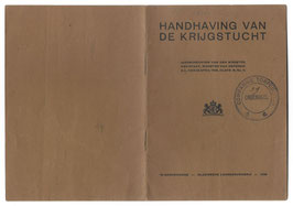 Nederlands leger - Handhaving van de krijgstucht - 1936