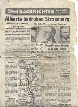 Geallieerd pamflet 'Nachrichten für die Truppe' - 1944