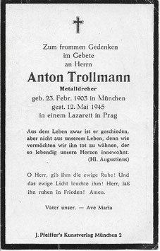 Doodsprentje van 'Anton Trollmann'