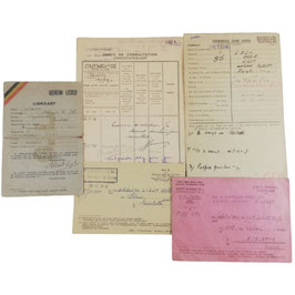 Lot documenten verzetsman/14de Fuselier Bataljon - 1945