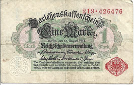 Duitsland - Darlehenskassenschein - Eine Mark - 1914