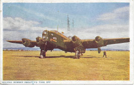 Halifax Bomber about to take off